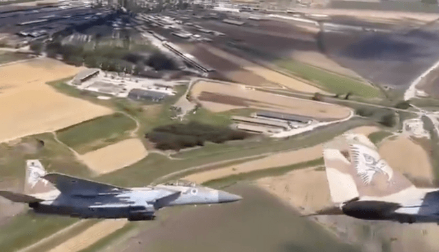 هذا الفيديو لا يظهر تحليق طائرات إسرائيلية فوق سهل الغاب في سوريا