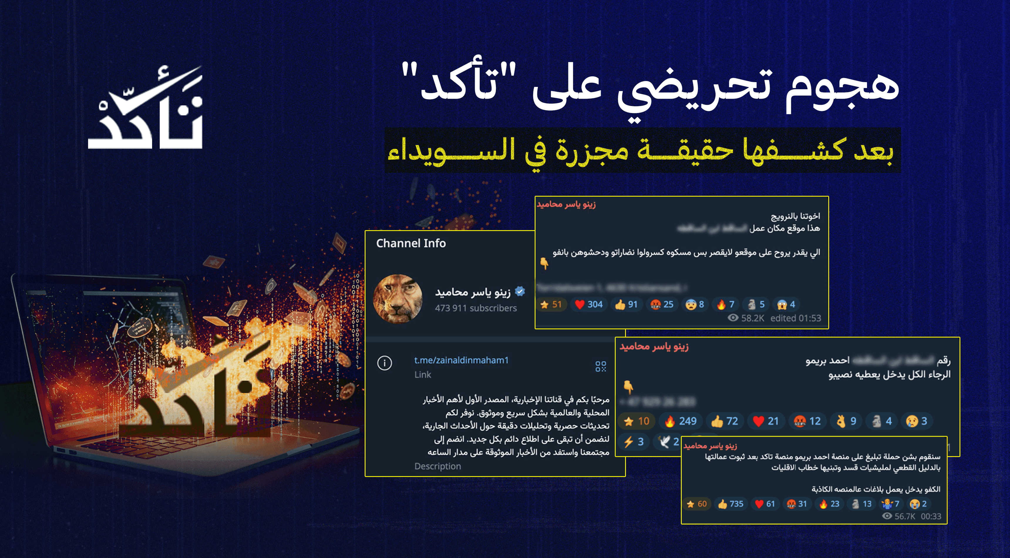 هجوم تحريضي على منصة "تأكد" عقب كشفها حقيقة مجزرة في السويداء