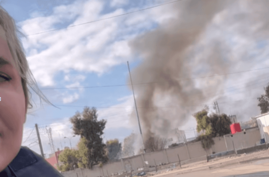 هذا المقطع لا يظهر قصفاً تركياً استهدف مركز عمليات في القامشلي حديثا