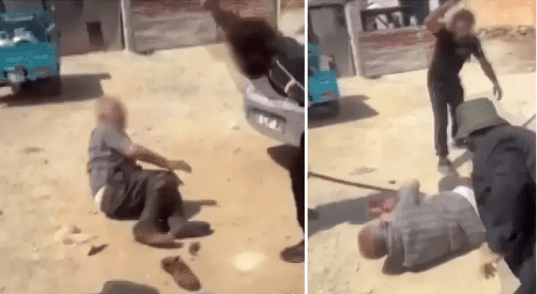 ماحقيقة مقطع الفيديو الذي زُعم أنه يظهر اعتداء على رجل مسن في سوريا؟