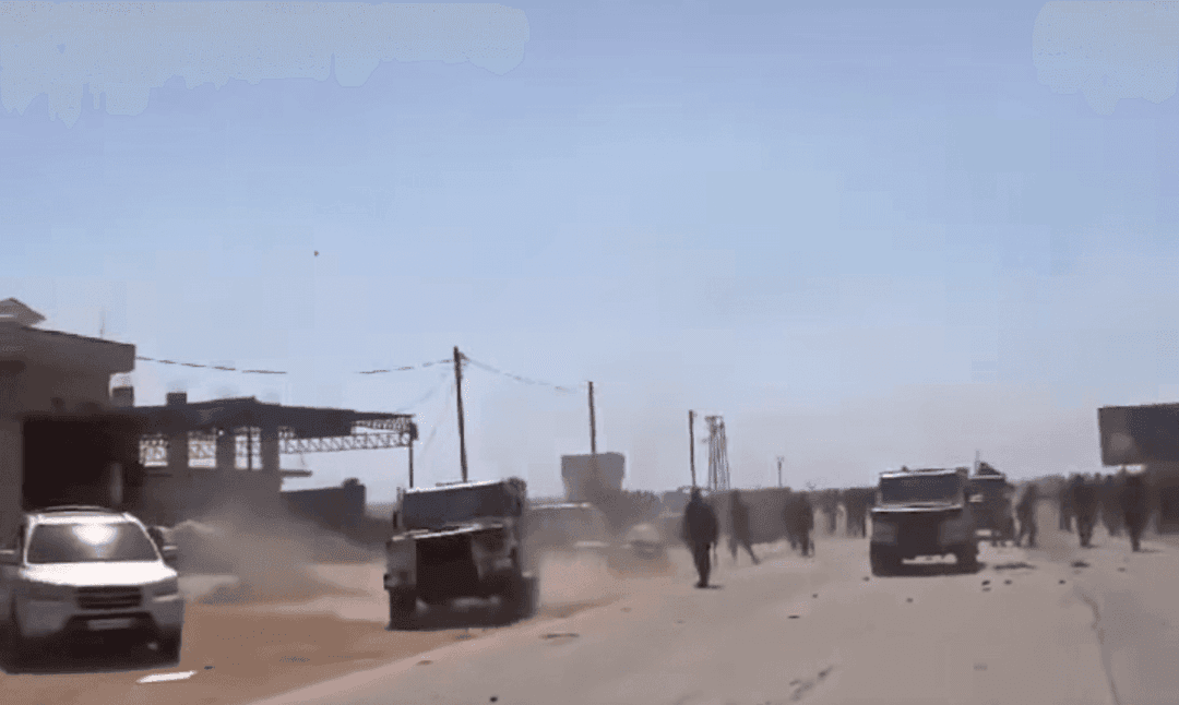 هل هذا المقطع لمظاهرات مستمرة في إدلب لليوم الخامس يفرّقها الأمن العام بالقوة؟