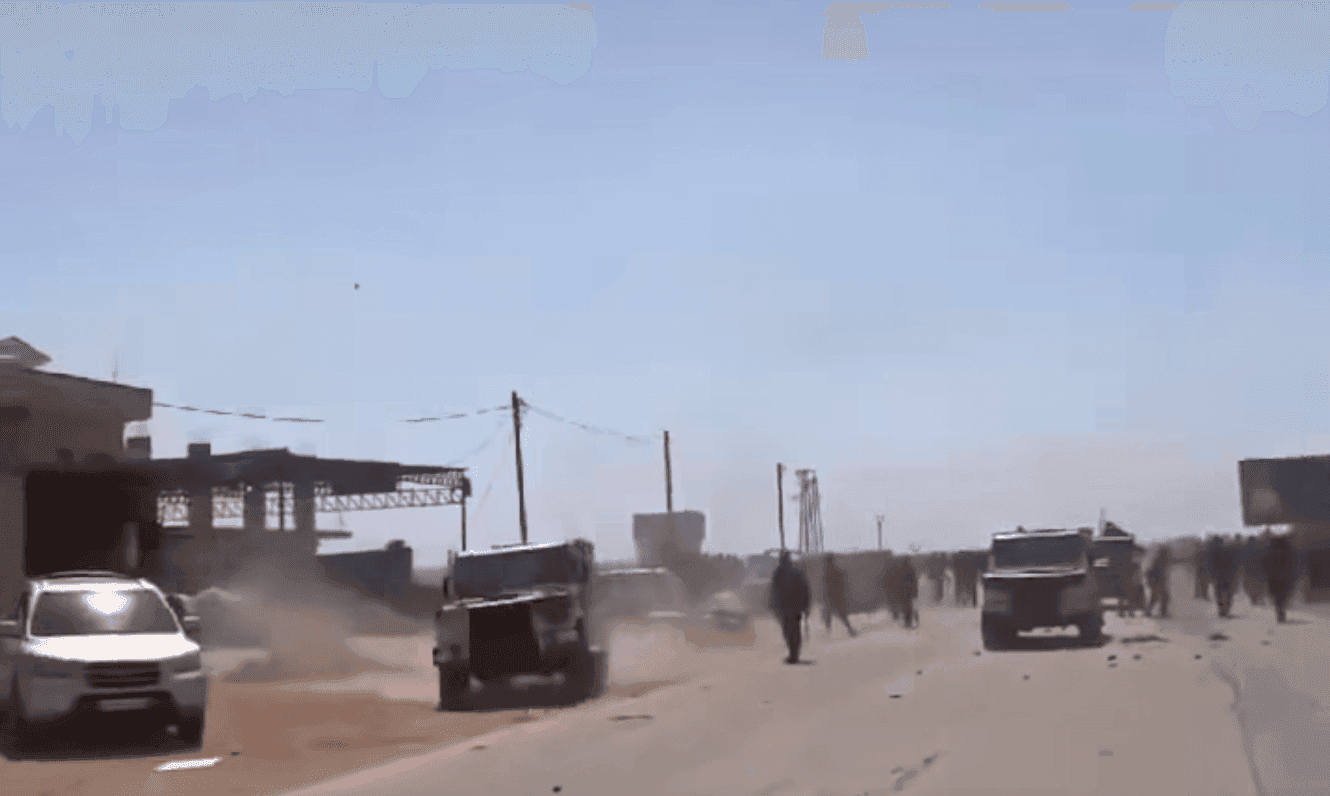 هل هذا المقطع لمظاهرات مستمرة في إدلب لليوم الخامس يفرّقها الأمن العام بالقوة؟