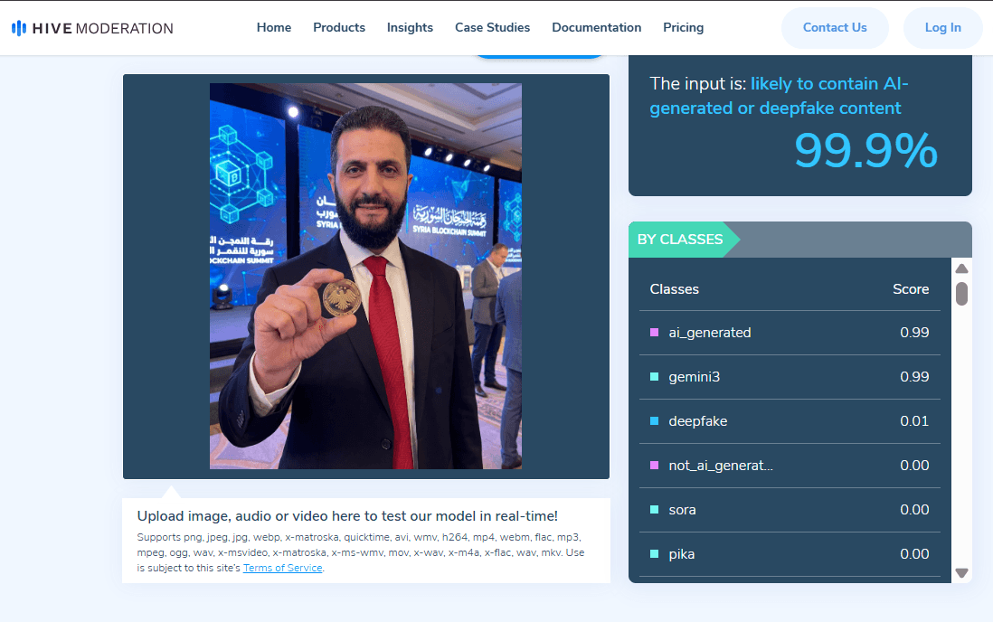 صورة مولدة بالذكاء الاصطناعي - Hive Moderation