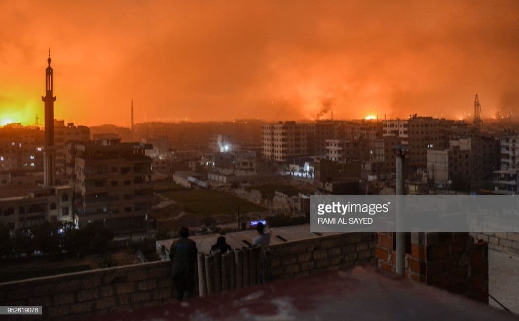 وكالة سانا تزور حقيقة قصف لمخيم اليرموك