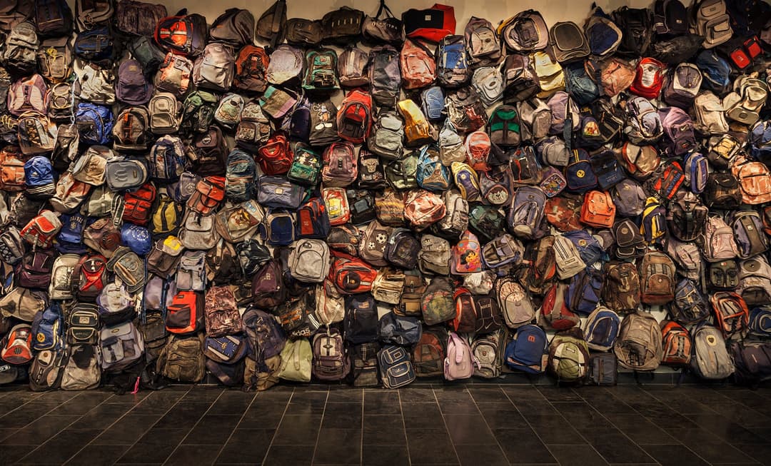 هذه الصورة ليست لحقائب لمهاجرين سوريين قضوا غرقاً في البحر