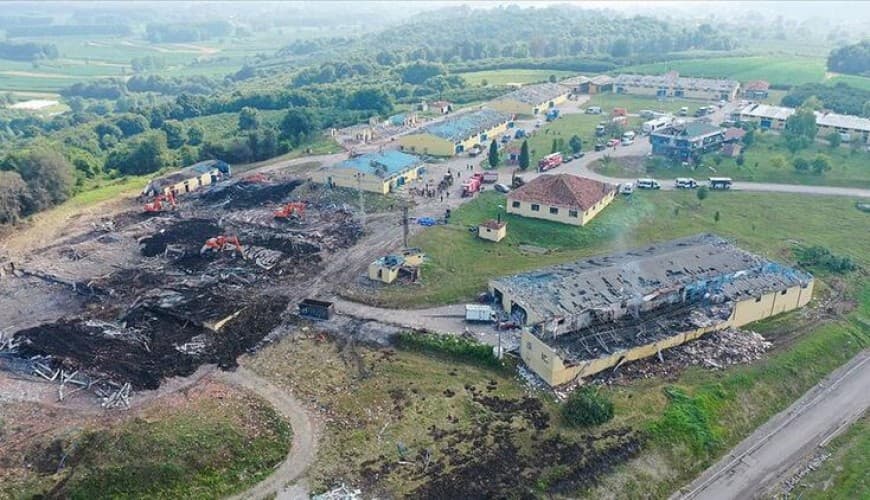 خبر وفاة سبعة عمال بانفجار في ولاية صكاريا التركية قديم