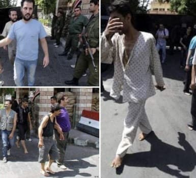 هل تعود هذه الصور لمعتقلين أفرج عنهم النظام حديثا؟