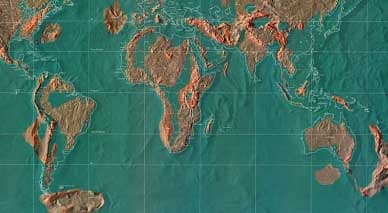 هل تظهر هذه الخريطةُ الأرضَ بعد ذوبان الجليد في القطبين؟