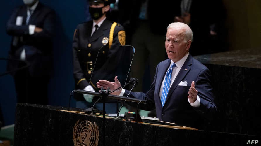 هل صرح بايدن خلال كلمته في الأمم المتحدة أن بلاده مستعدة لرفع العقوبات عن سوريا؟