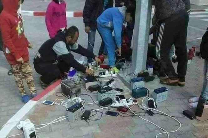 هذه الصورة ليست ملتقطة في دمشق وإنما من غزة