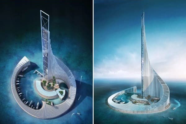 هذه الصورة ليست لتصميم "أكبر فندق في العالم" سيبنى بمصر