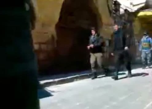 المقطع ليس لانتشار قوات حفظ النظام في حي الدريبة بجبلة مؤخراَ