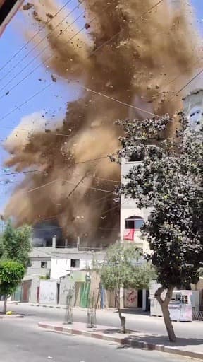 الفيديو قديم وليس لقصف إسرائيلي على قطاع غزة الآن