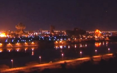 الفيديو قديم وليس لقصف الجيش الروسي العاصمة الأوكرانية كييف مؤخراً